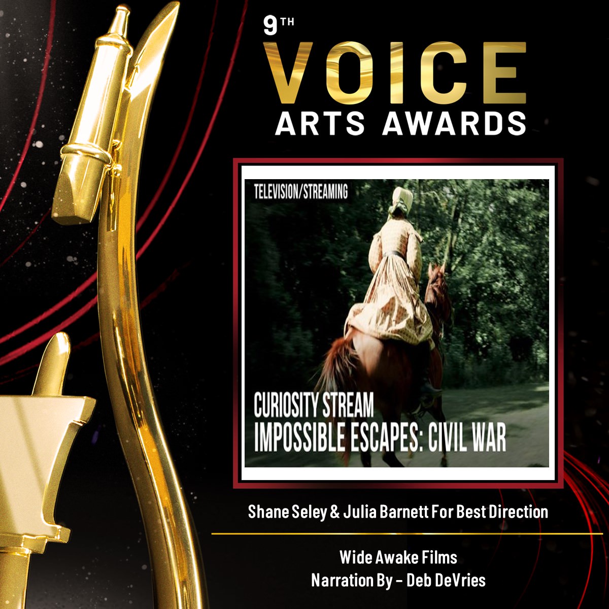 2022 Voice Arts Awards Nominee for Best Direction